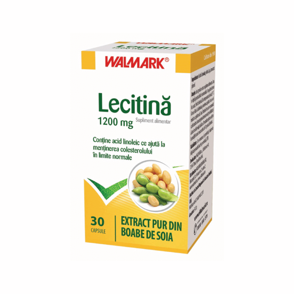 Lecitina 1200 mg, 30 capsule, Walmark Farmacia Helena