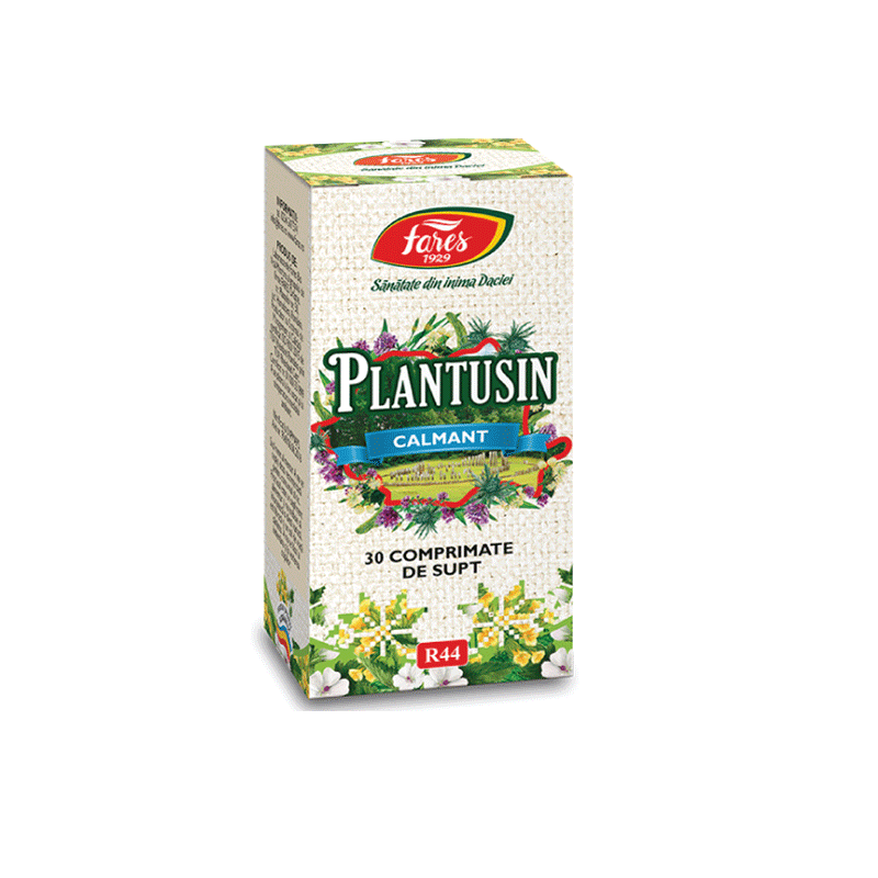 Plantusin calmant R44, 30 comprimate, Fares - Farmacia Helena