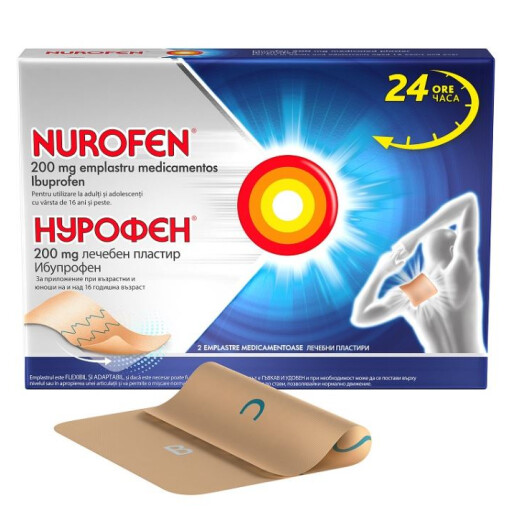 Nurofen emplastru medicamentos, 2 bucati, Reckitt Benckiser Healthcare