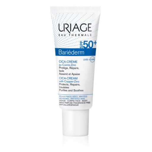 Bariederm cica crema reparatoare SPF50+ 40 ml, Uriage