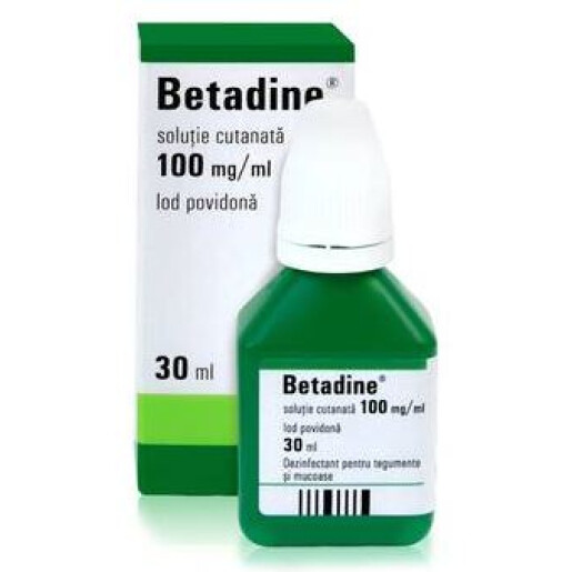 Betadine solutie 100 mg/ml, 30ml, Egis