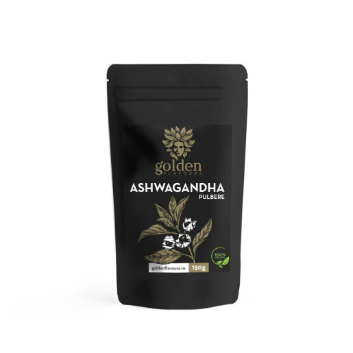 Ashwagandha pulbere 100% naturală, 150g, Golden Flavours