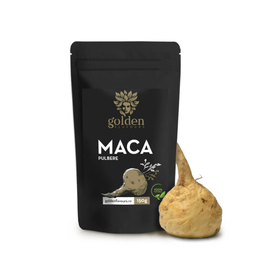 Maca pulbere 100% naturală, 150g, Golden Flavours