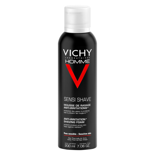 Spumă de bărbierit Vichy Homme anti-iritaţii, 200ml, VICHY