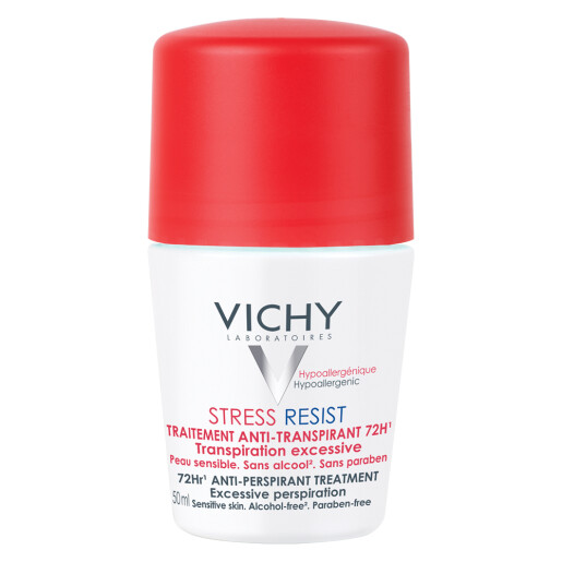 Deo Deodorant roll-on, tratament intensiv anti-transpirant stress-resist, eficacitate 72h, 50ml, VICHY