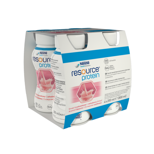 Resource Protein cu aroma de capsuni 4 buc, Nestle