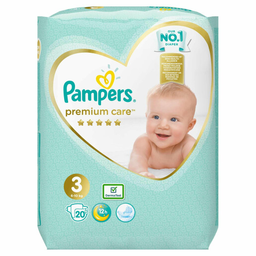 Scutece Pampers Premium Care 3 Midi Small Pack 20 buc