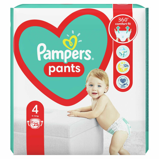 Scutece Pampers Active Baby Pants 4 Carry Pack 25 buc