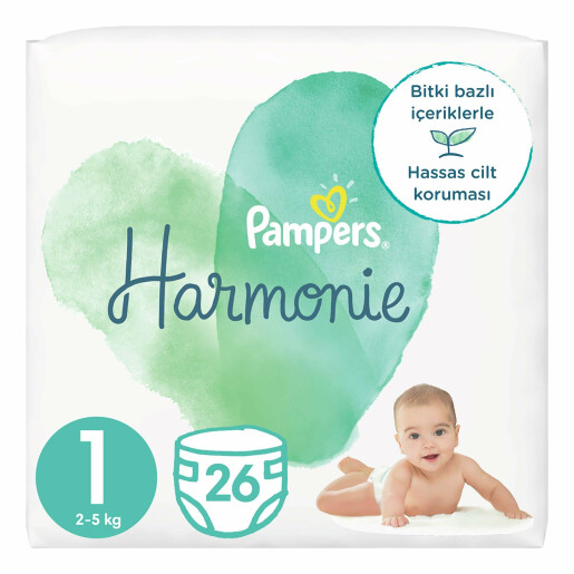 Scutece Pampers Pure 1 Carry Pack 26 buc