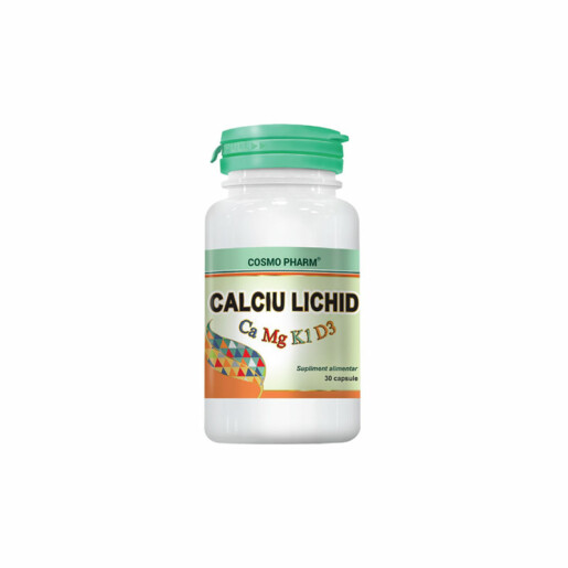 Calciu-Lichid,-30-capsule,-Cosmopharm