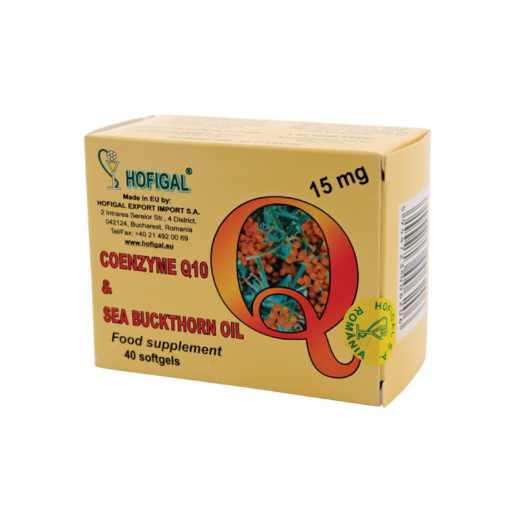 Coenzima-Q10-in-Ulei-de-Catina-15-mg,-40-capsule,-Hofigal