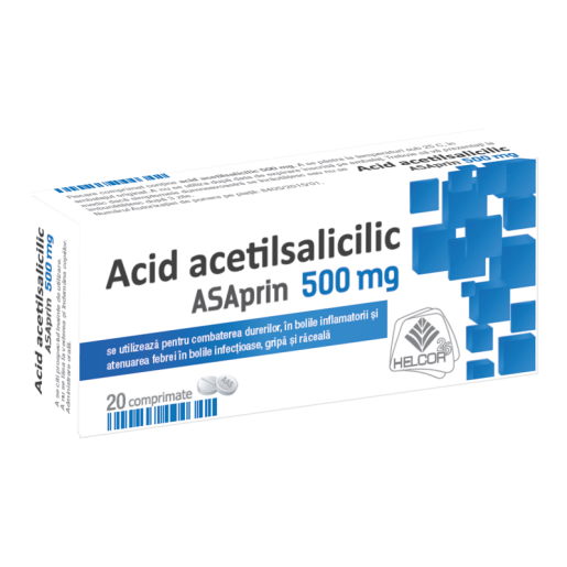 ASAprin 500 mg, 20 comprimate, AC HELCOR