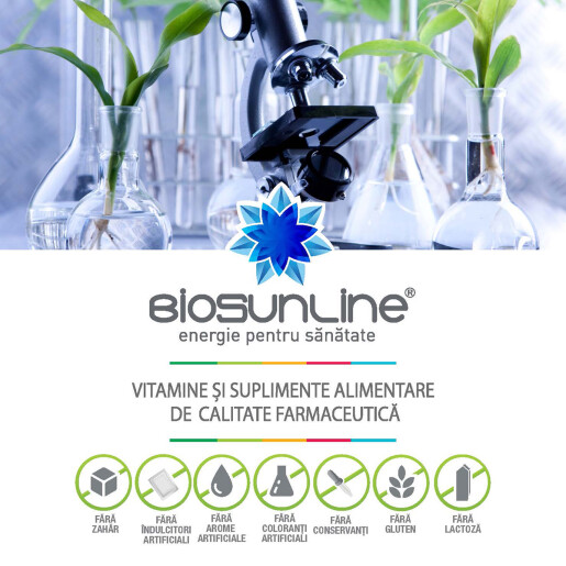 Zinc cu vitamina C si acid hialuronic Adulti, 30 cpr. de supt, BioSunLine
