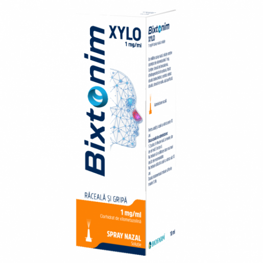 Bixtonim Xylo spray nazal adulti, 10ml, Biofarm