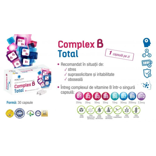 Complex B Total – vitamine recomandate in stres si oboseala