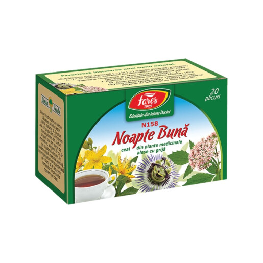 Ceai Noapte buna, N158, 20 plicuri, Fares