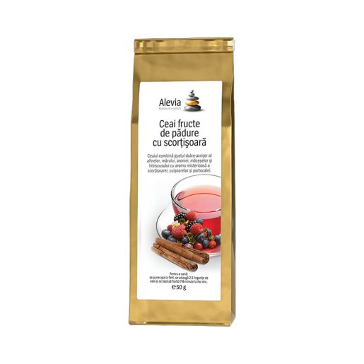 Ceai fructe de pădure cu scorțișoară, 35g, Alevia