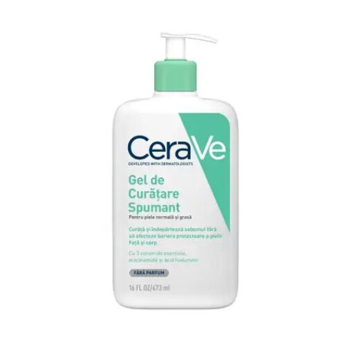 CeraVe Gel de curatare spumant, piele normal-mixta 473ml