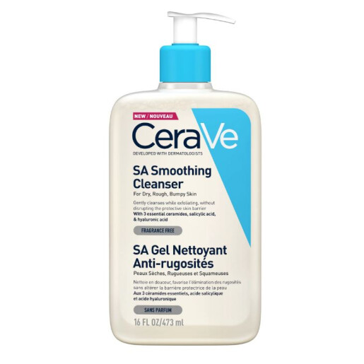 CeraVe SA Gel de curatare pt.piele uscata, aspra, cu rugozitati 473ml