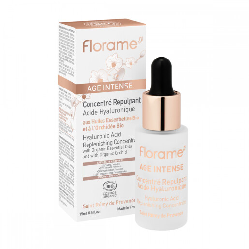 Concentrat cu acid hialuronic BIO 15ml AGE INTENSE, FLORAME