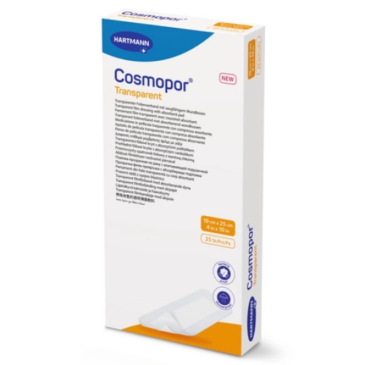Cosmopor transparent 10 x 25 cm, 25 buc, HARTMANN