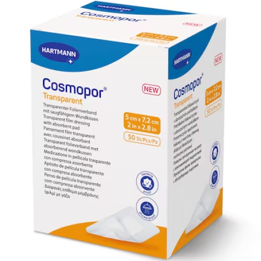 Cosmopor transparent 5 x 7,2 cm, HARTMANN