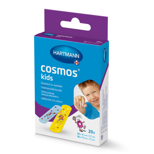 Plasturi rezistenti la apa - Cosmos Kids, 20 buc, Hartmann