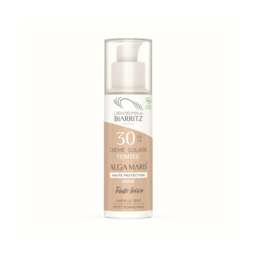 Crema solara colorata fata SPF30 Ivoire BIO 50ml, LABORATOIRES DE BIARRITZ