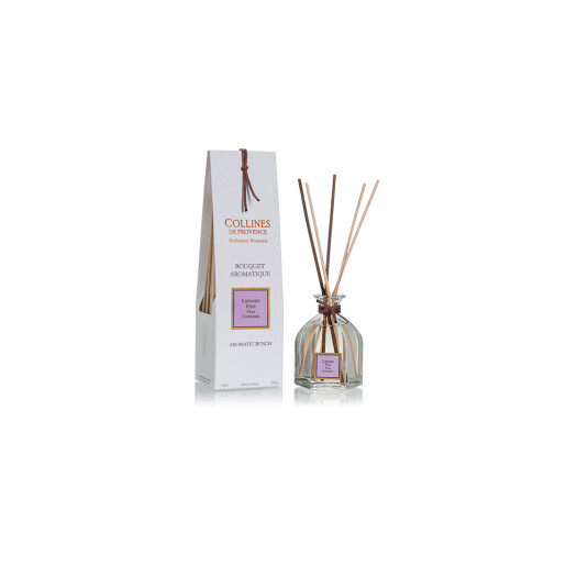 Difuzor buchet parfumat lavanda fina 100ml, COLLINES DE PROVENCE