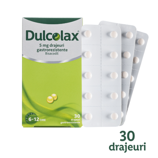 Dulcolax 5mg, 30 drajeuri, Sanofi
