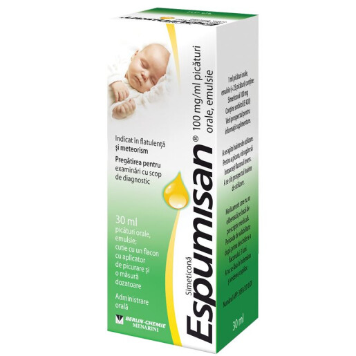 Espumisan, 100 mg/ml picaturi orale, emulsie, 30 ml, Berlin-Chemie Ag