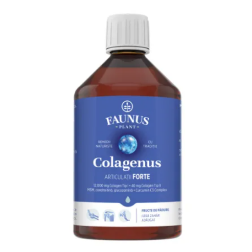 Colagen hidrolizat pentru articulatii Colagenus Articulatii Forte, 500 ml, Faunus Plant