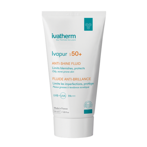 Fluid anti-stralucire cu SPF50+, 50 ml, Ivatherm