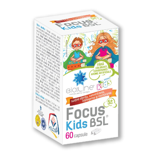Focus Kids BSL – sustine atentia, intelegerea si memorarea, 60 cps, BioSunLine