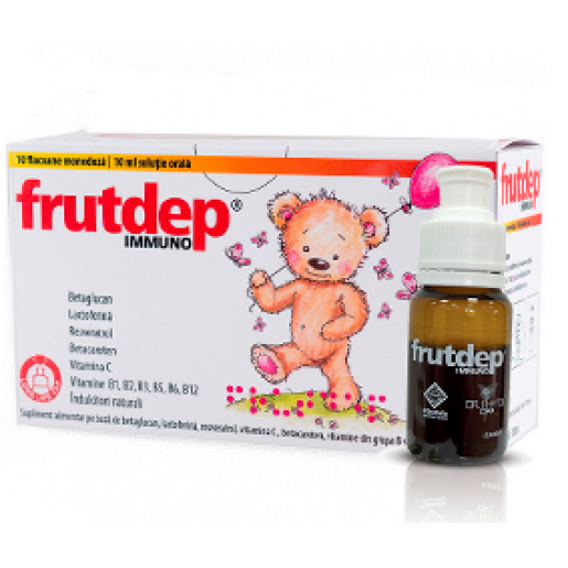 Frutdep Immuno, solutie orala, 10 flacoane, Dr. Phyto