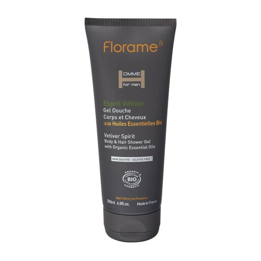 Gel de dus corp/par barbati Esprit Vetiver BIO 200ml, FLORAME