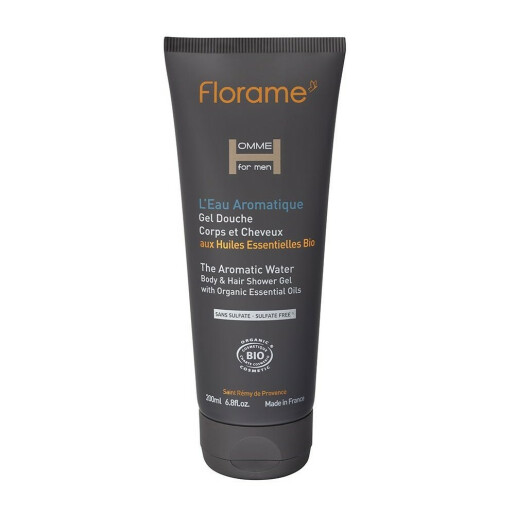 Gel de dus par/corp barbati L'eau Aromatique barbati BIO 200ml, FLORAME