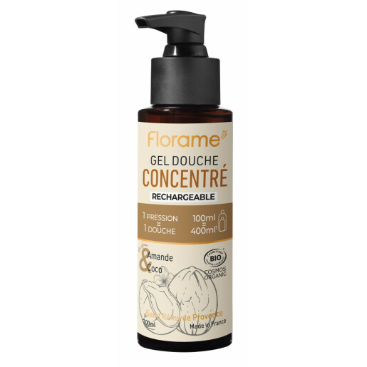 Gel dus concentrat migdala-cocos BIO 100ml, FLORAME