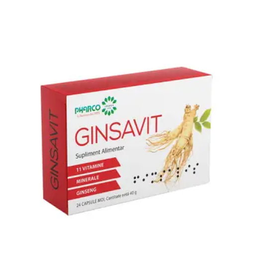 Ginsavit, 24 capsule, Pharco