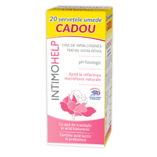 Intimohelp Set (emulsie 400 ml + şerveţele umede CADOU), Zdrovit