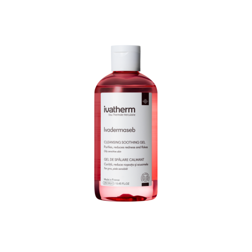 IVADERMASEB Gel de spalare calmant fata si corp, 250 ml, Ivatherm