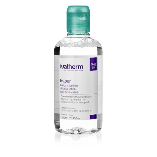 IVAPUR Lotiune micelara, pentru piele sensibila mixta sau grasa, 250 ml, Ivatherm