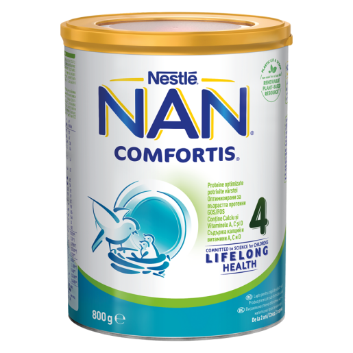 Lapte pentru copii de varsta mica Nestlé NAN COMFORTIS 4, de la 2 ani, 800g