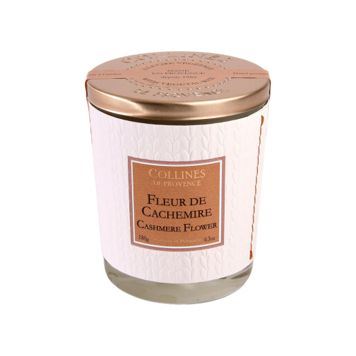 Lumanare parfumata naturala Fleur de cachemire 180g, COLLINES DE PROVENCE