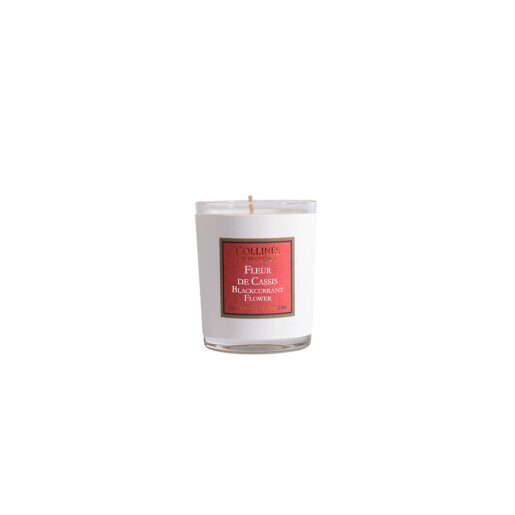 Lumanare parfumata naturala Flori de coacaz negru 180g, COLLINES DE PROVENCE