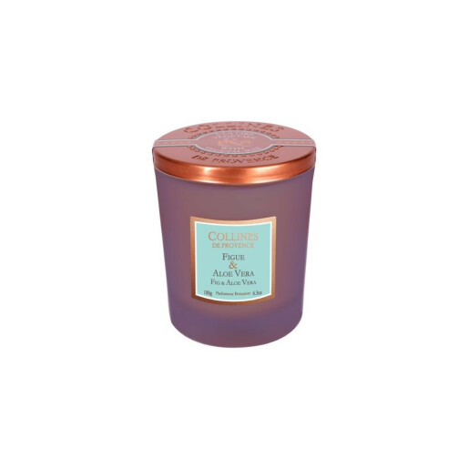 Lumanare parfumata naturala Smochin&Aloe Vera 180g, COLLINES DE PROVENCE