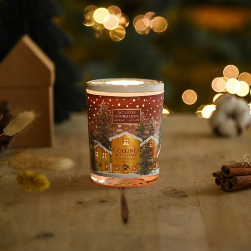 Lumanare parfumata naturala Noisette Gourmande 180g, COLLINES DE PROVENCE
