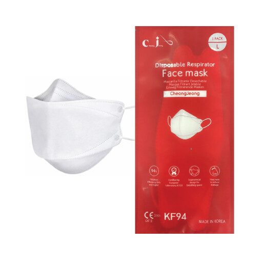 masca alba KF94