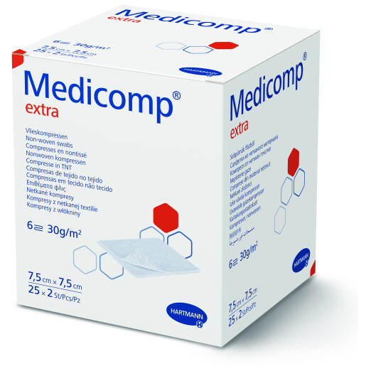 MEDICOMP extra sterile 7,5 x 7,5 cm, HARTMANN