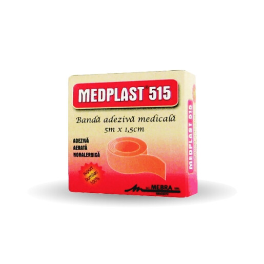 Medplast 515 banda adeziva (1.5cm x 5m), Mebra